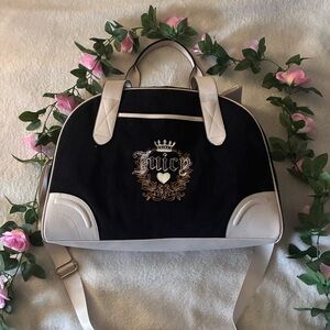 Juicy Couture Black and Cream Travel Bag